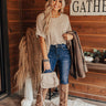 Heart And Soul Knit Top In Taupe Image - 1