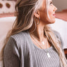 Latte Afternoon Earrings In Silver Image - 1