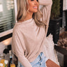 Perfectly Timed Knit Top In Warm Taupe Image - 1