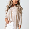 Bespoke Promises Shift Top In Iced Latte Image - 1