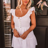 The Best Night Romper In White Image - 1