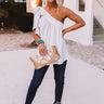 Flirty At Heart Shift Top In White Image - 1
