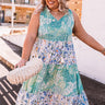 Spring Session Tiered Midi In Ocean Wave Curves Image - 1
