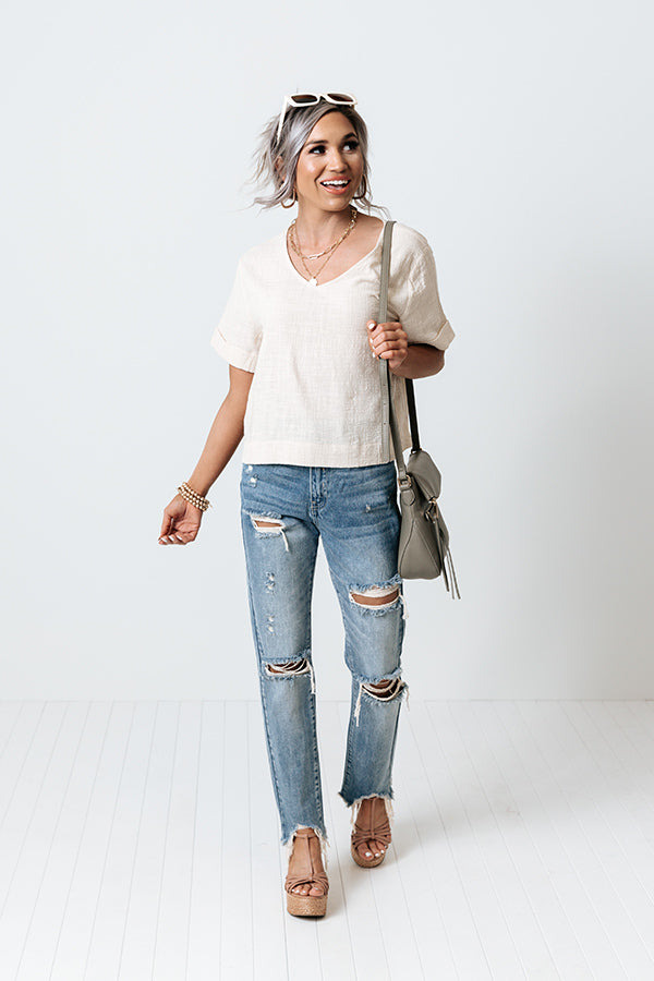 Memorize My Smile Top In Beige Image - 2
