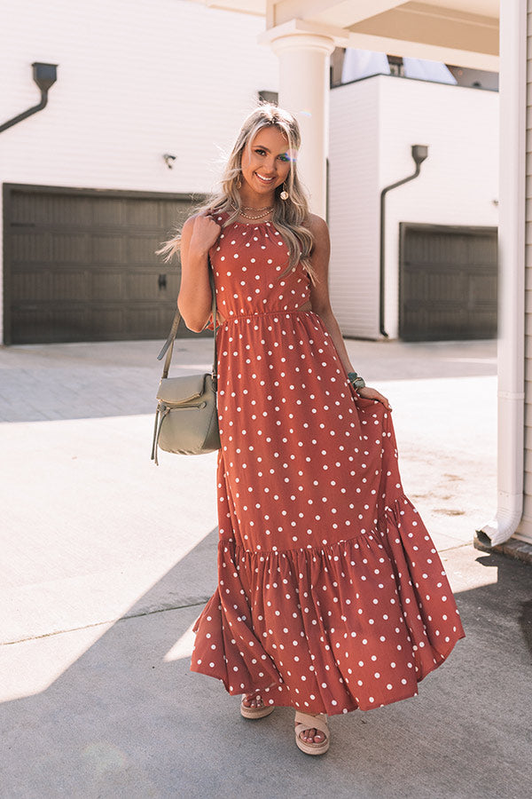 Can't Get Past This Moment Polka Dot Maxi Image - 2