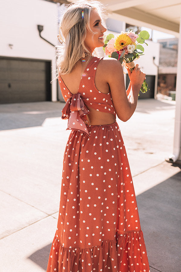 Can't Get Past This Moment Polka Dot Maxi Image - 1