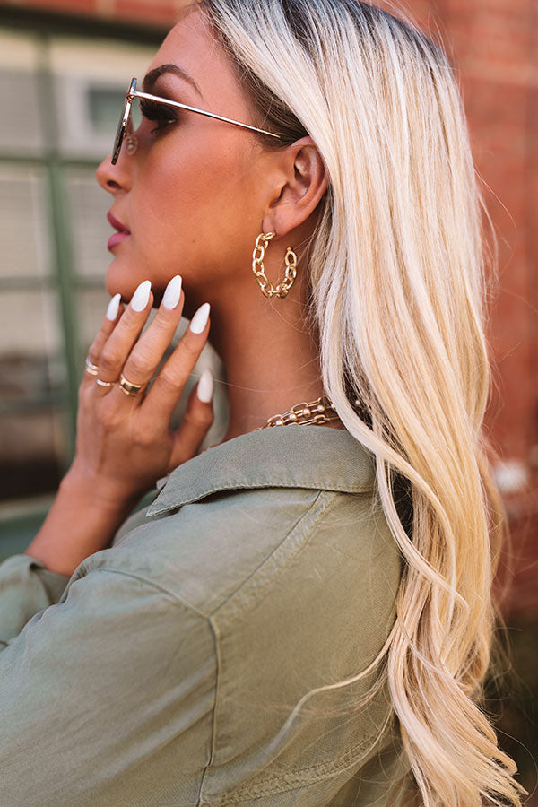 All The Hype Hoop Earrings