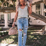 Poised And Posh Knit Top In Pear Image - 1