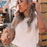 Cape Chic Knit Tank In White Image - 1