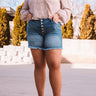 KanCan The Rina High Waist Button Up Shorts   Curves Image - 1