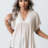 Heavenly Views Babydoll Top In Birch Image - 1