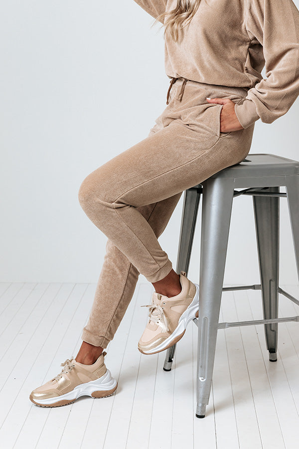 Dreamy Dear Terry Cloth Joggers Image - 1