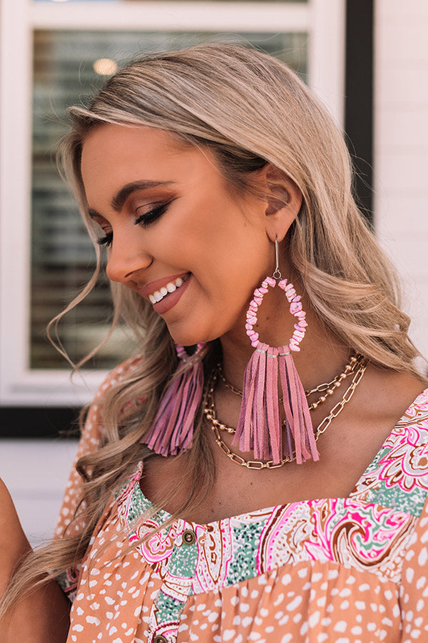 Riviera Kisses Tassel Earrings