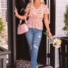 Agave Bloom Top In Pink Image - 1