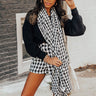Macarons In Paris Houndstooth Scarf Image - 1