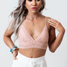 Next Big Thing Lace Bralette In Blush Image - 1