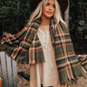 Paris Cafe Blanket Scarf in Olive Image - 1