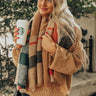 Brooklyn Bridge Blanket Scarf in Khaki Image - 1