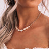 Kendra Scott Demi Gold Chain Necklace in White Baroque Pearl Image - 1
