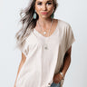 Endlessly Yours Shift Tee In Iced Latte Image - 1