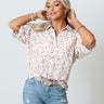Travel Diary Leopard Button Up Top Image - 1