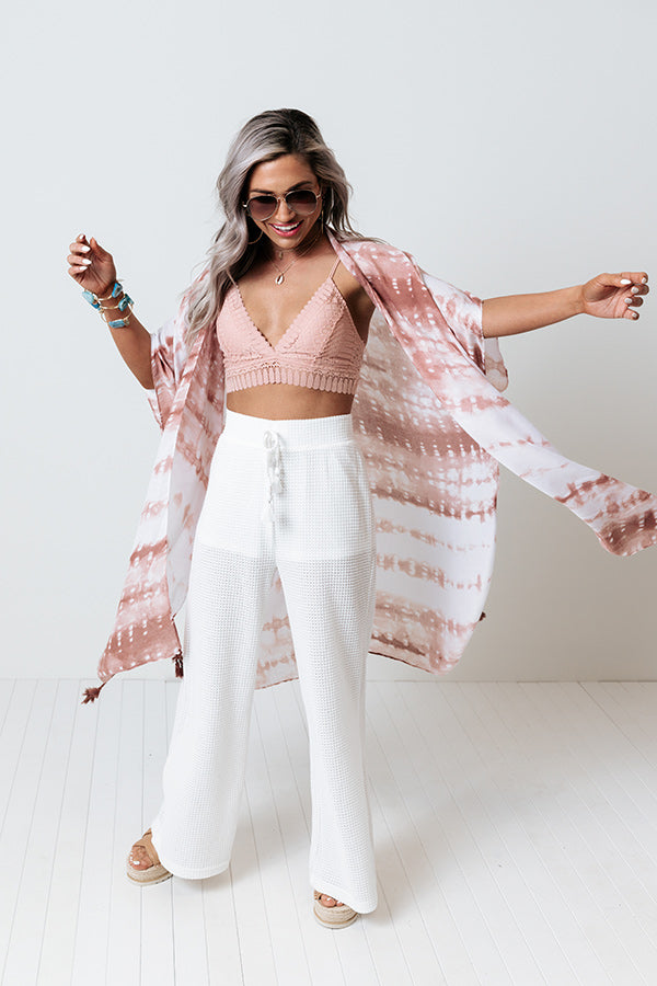 South Beach Babe Tie Dye Overlay In Rustic Rose