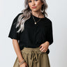 Popular Opinion Shift Tee In Black Image - 1