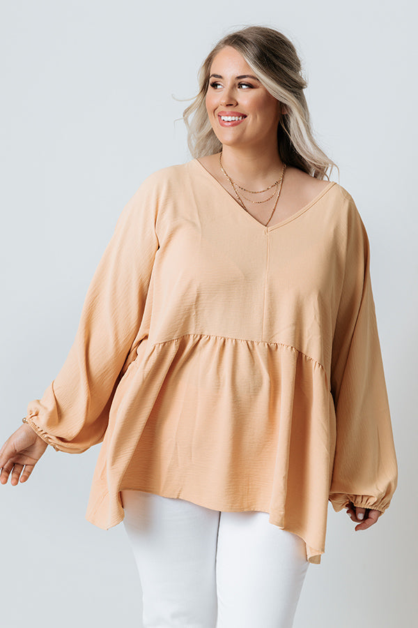 Honor And Love Shift Top In Honey   Curves Image - 2