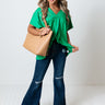 Sunday Stroll Shift Top In Kelly Green Image - 1