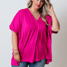 Sunday Stroll Shift Top In Hot Pink Curves Image - 1