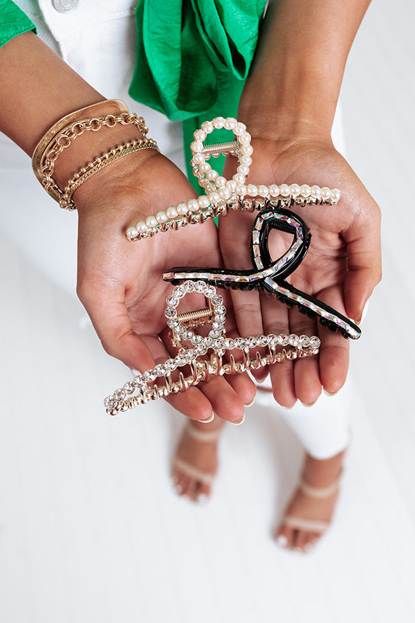 Round Of Martinis Hair Claw Clip Set
