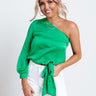 Starlit Evening Top In Kelly Green Image - 1