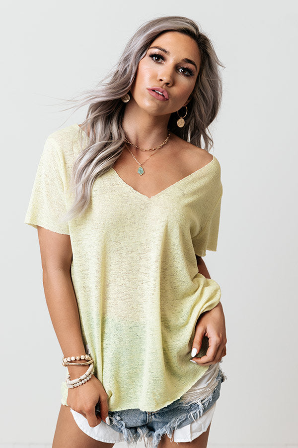Kindness Counts Shift Tee In Yellow Image - 2