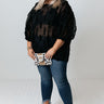 Sheer We Go Shift Top In Black Curves Image - 1