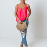 Stylish Staple Shift Tank in Neon Pink Image - 1