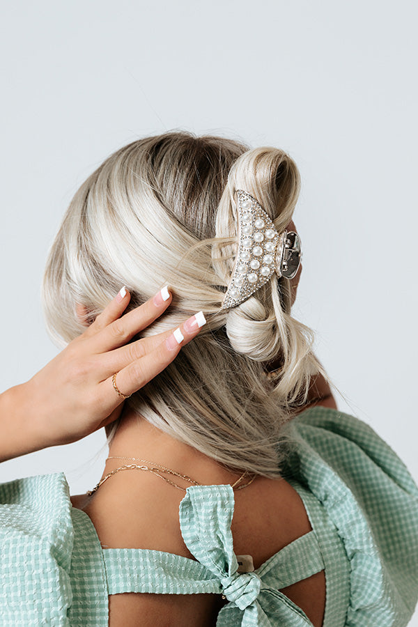City In Italy Hair Claw In Ivory