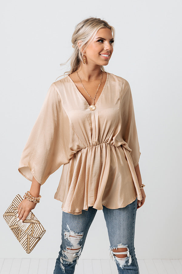 Completely In Love Satin Top
