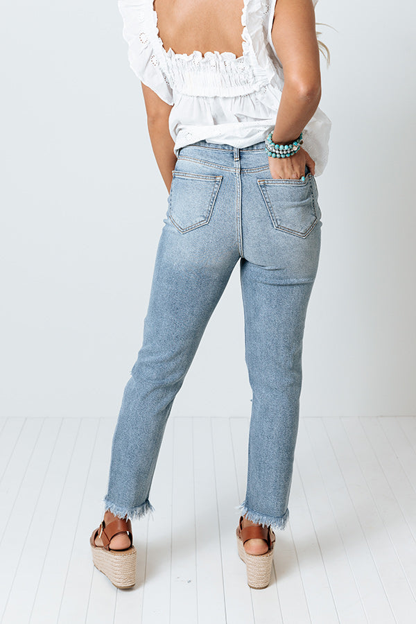 The Badgley High Waist Distressed Relaxed Skinny Image - 5