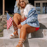 The Paltrow Distressed Denim Jacket Curves Image - 1