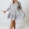 Beach Appeal Stripe Shift Dress Curves Image - 1