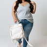 Kisses On The Coast Shift Tank In Light Airy Blue Curves Image - 1