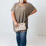 Pura Vida Pretty Shift Top in Martini Olive Curves Image - 1