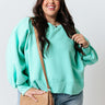 To The Mountains Sweatshirt In Sea Glass Curves Image - 1