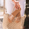 The Dollie Faux Leather Sandal In Clear Image - 1