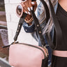 Remember Me Fondly Faux Leather Crossbody In Rose Quartz Image - 1