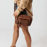 Day To Remember Faux Leather Crossbody In Brown Image - 1