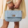 Focus On Love Faux Leather Crossbody In Airy Blue Image - 1