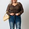 Sophisticated Chic Floral Smocked Top in Black Curves Image - 1