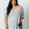 Nautical Charm Shift Tee in Grey Curves Image - 1