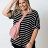 Nautical Charm Shift Tee in Black Curves Image - 1
